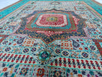 Stunning Mamluk Rug 8.8 x 5.8 ft: Handwoven Masterpiece with Traditional Elegance & Timeless Design, Rugs For Living Room, Bedroom Rug