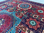 10x14 Large Colorful Mamluk Rug Handwoven Masterpiece with Vibrant Patterns & Timeless Elegance, Rugs For Living Room, Bedroom Rug 13.6x10ft