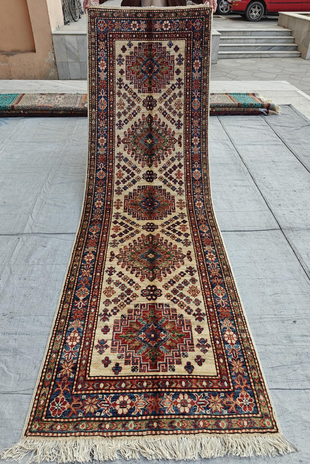 8 ft Runner Chobi - Premium Handwoven Area Rug for Elegant Home Décor, Hallway Runner, Entryway Rug, Small Kitchen Narrow Rug 8.2x2.5 ft