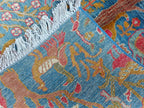 5x3 Pictorial Rug Handcrafted Artistic Area Rug for Unique Home Décor, Wall Hanging Rug, Entryway Rug 4.8x3.2 ft, small size rug,