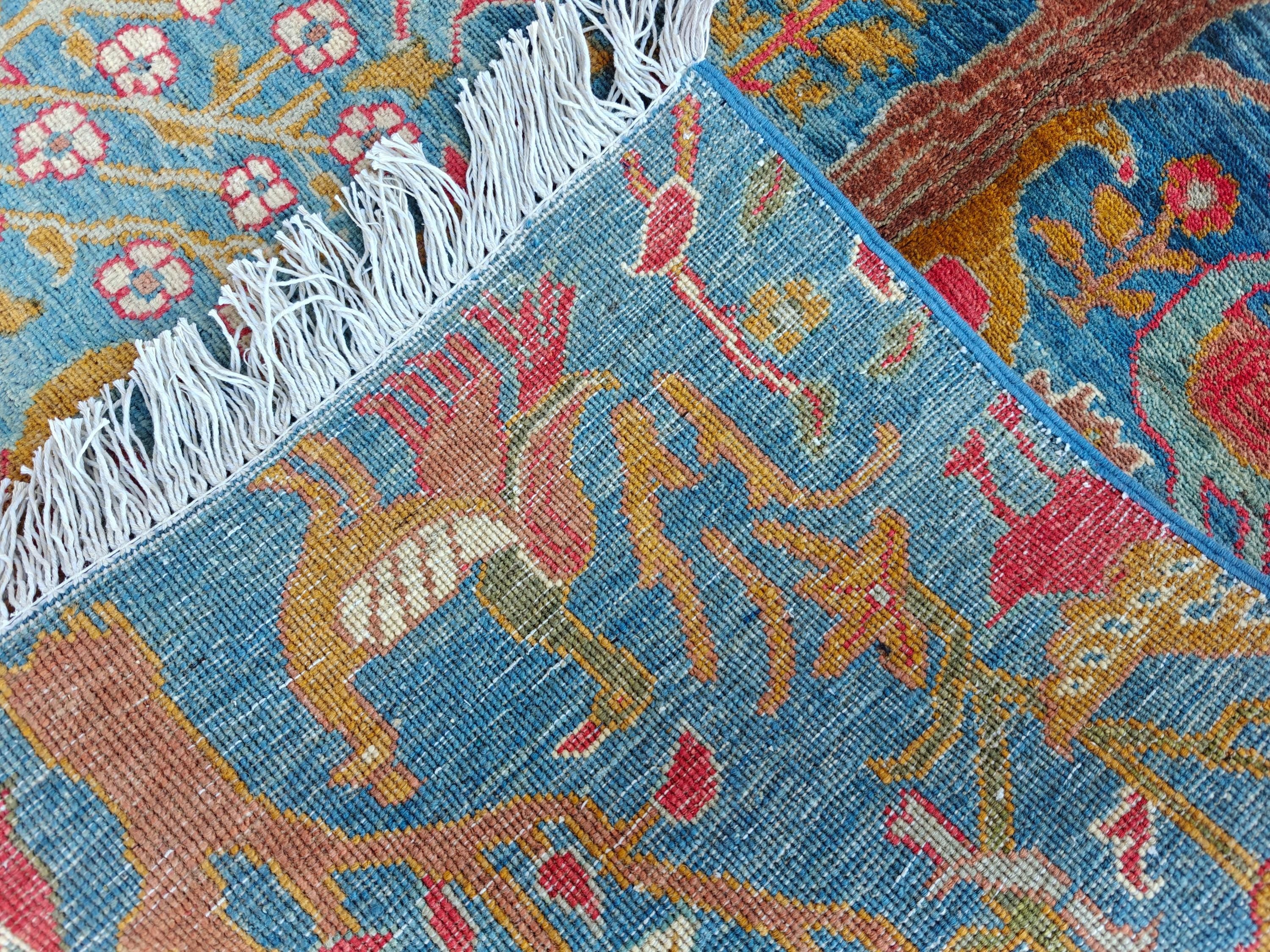 Handcrafted Wool Pictorial Rug: Afghan Artistic Rug (4.8x3.2 ft)