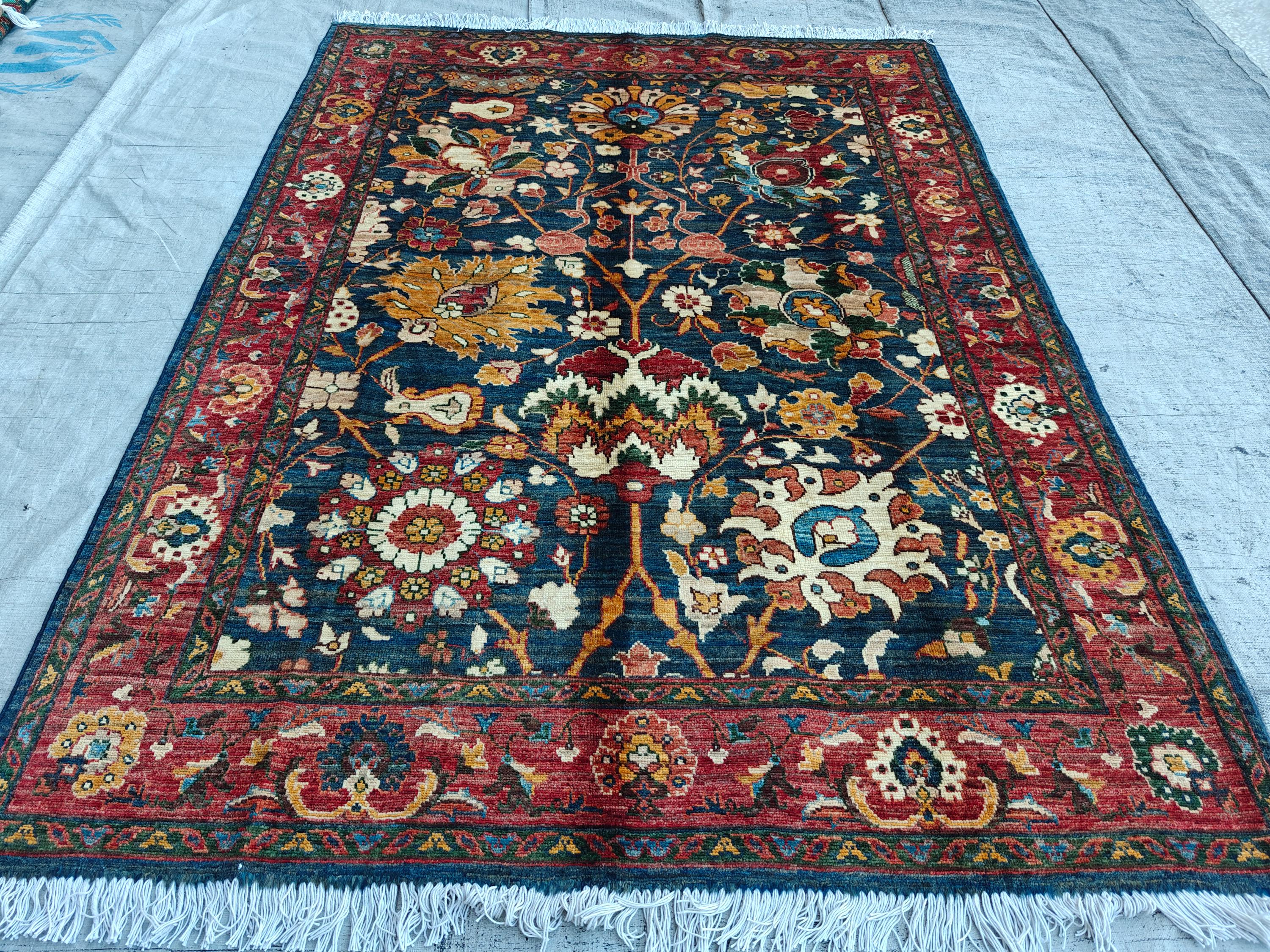 7x5 Rug Traditional Design for Elegant Home Décor, Rug For Living Room, Bedroom Rug, Office Rug, Dining Room Rug 6.6x4.9 Ft, Medium Rug