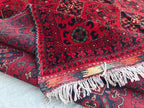 10x14 Ft Khal Mohammadi Bukhara Antique Rug Handwoven Traditional Persian Design, Rug For Living Room, Bedroom Rug 13.9x9.10, Large Rug