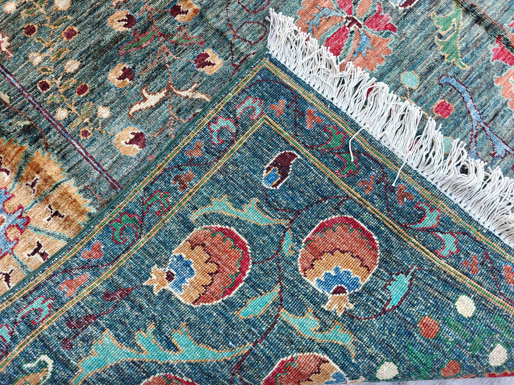 7x10 Floral Chobi Rug, Boho Home Decor, Rug For Living Room, Bedroom Rug, Kitchen Rug, Dining room Rug, Decorative Rug 10.2x6.7, Medium Rug