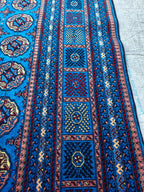 10x13 Navy Blue Large Mawrai Gul Tribal Afghan Handmade Antique Rug, Rug For Livingroom, Bedroom Rug, Dining Room Rug, Office Rug 13.4x9.8,