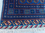 10x13 Navy Blue Large Mawrai Gul Tribal Afghan Handmade Antique Rug, Rug For Livingroom, Bedroom Rug, Dining Room Rug, Office Rug 13.4x9.8,
