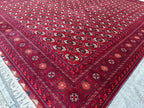 10x13 Beljik Ahal Gul Afghan Handmade Large Area Rug, Rug for Living Room, Rugs For Bedroom, Luxurious Rug One Of a Kind Rug, 13.2 x 9.11 ft