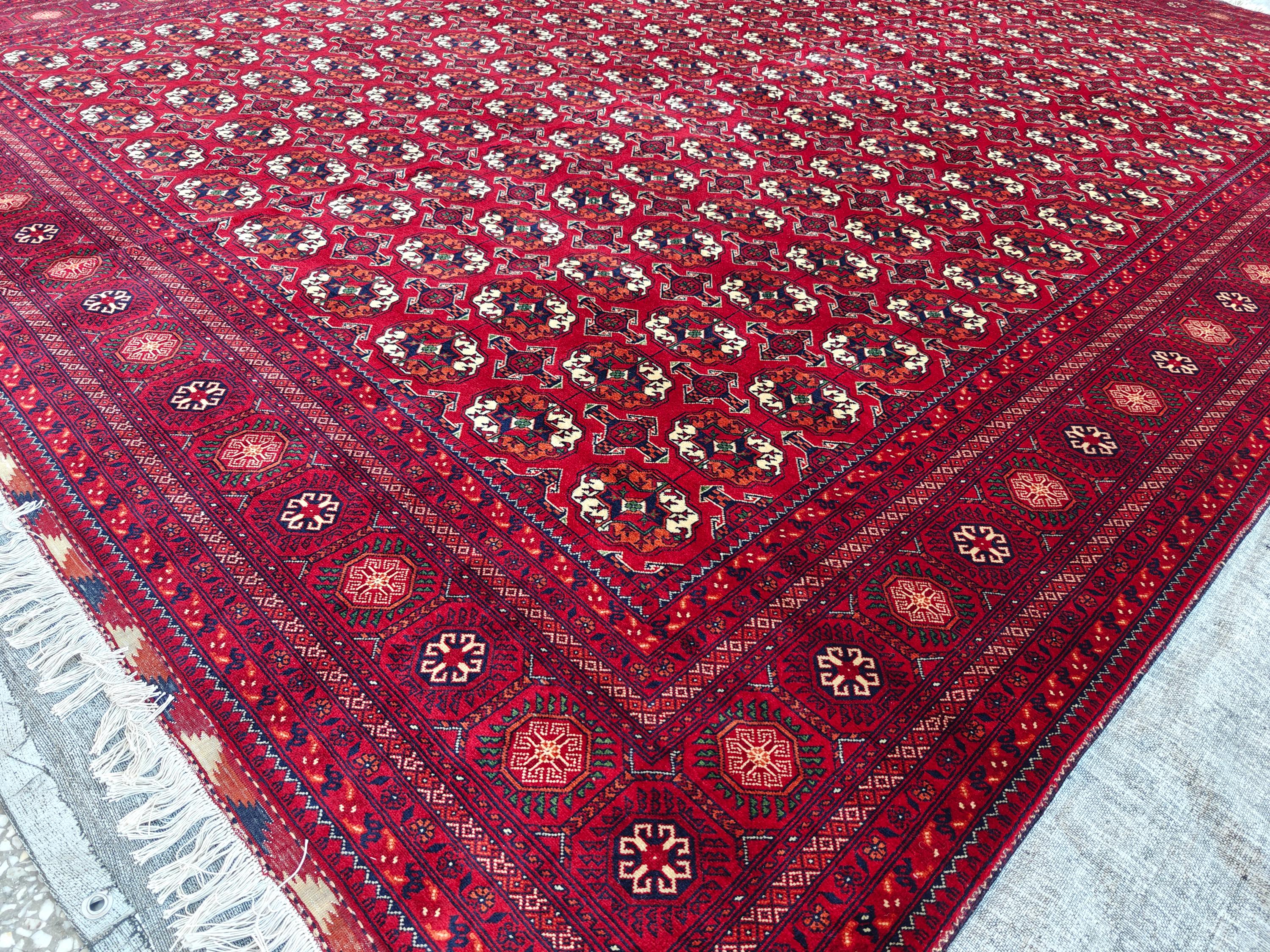 10x13 Beljik Ahal Gul Afghan Handmade Large Area Rug, Rug for Living Room, Rugs For Bedroom, Luxurious Rug One Of a Kind Rug, 13.2 x 9.11 ft