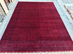 10x13 Antique Mawrai Gul Afghan Handwoven Traditional Rug, Rugs For Living Room, Bedroom Rug, Large Area Rug, Home Decor 13.4 x 9.11 Ft