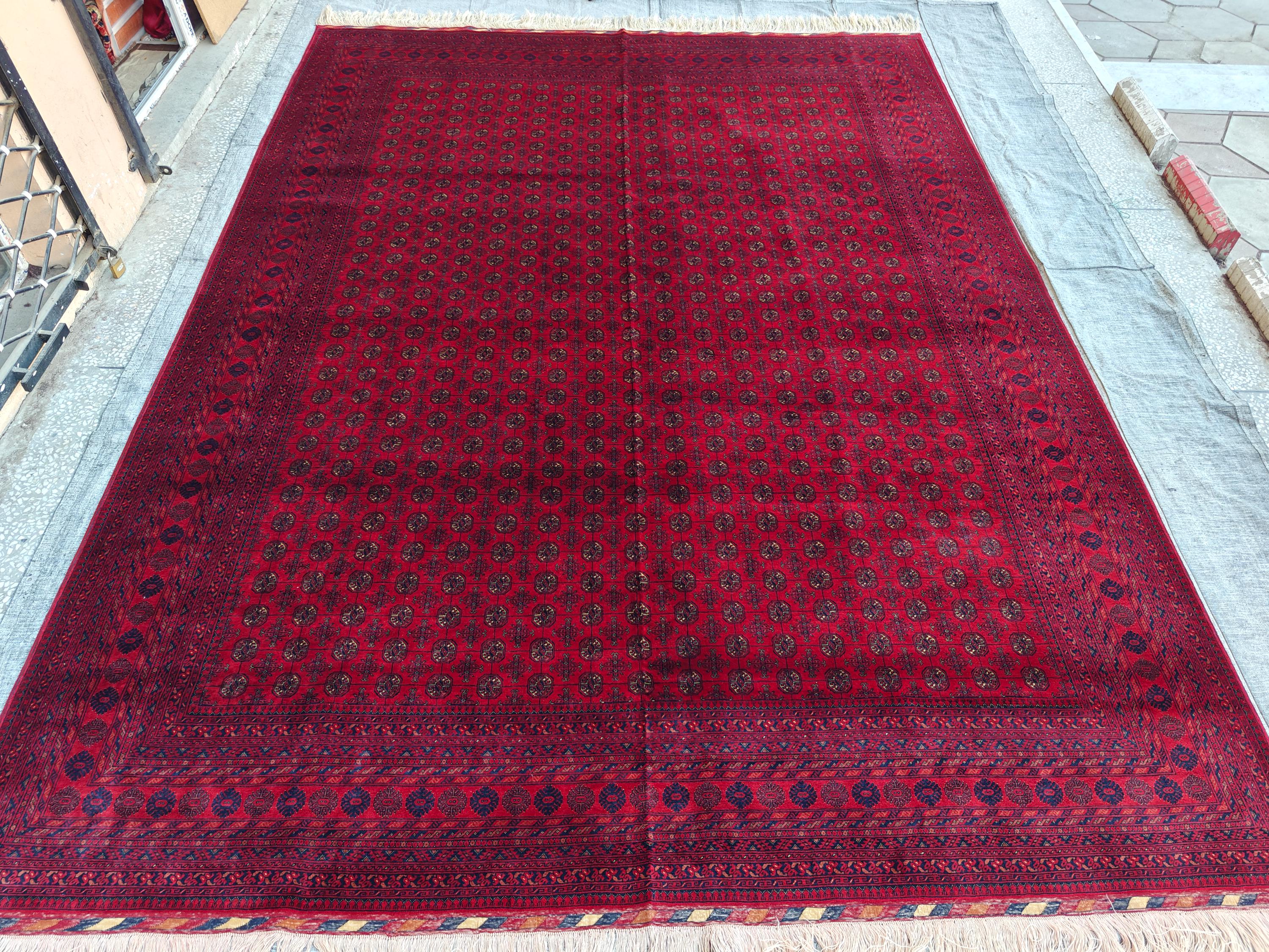 10x13 Antique Mawrai Gul Afghan Handwoven Traditional Rug, Rugs For Living Room, Bedroom Rug, Large Area Rug, Home Decor 13.4 x 9.11 Ft