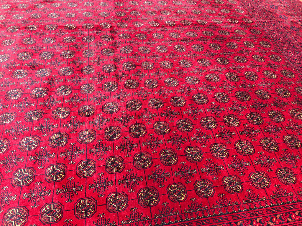 10x13 Antique Mawrai Gul Afghan Handwoven Traditional Rug, Rugs For Living Room, Bedroom Rug, Large Area Rug, Home Decor 13.4 x 9.11 Ft