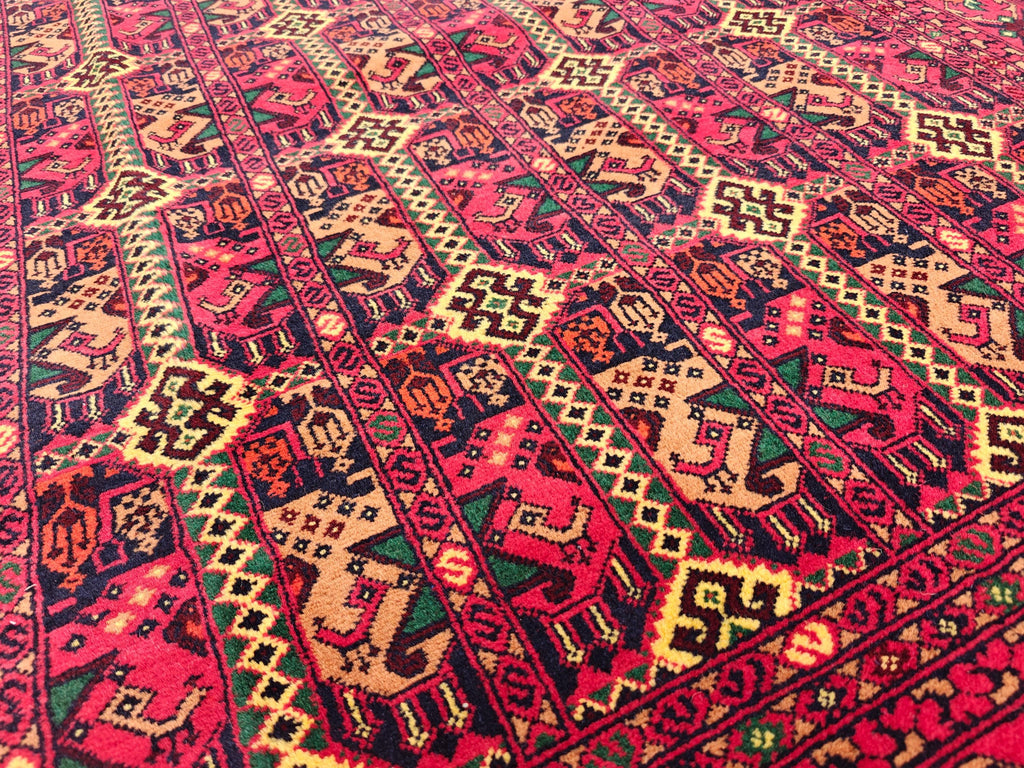 Luxurious 8x11 Large Ala Bakhmal Handwoven Persian Rug – Traditional Oriental Design in Silk and Wool, Rugs For Living Room, Bedroom Rug