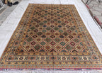 8x12 Large Elegant Sitara Naksha Rug – Handwoven Luxury Persian Design in wool, Rugs For Living Room, Bedroom Rug 11.8x8 ft