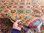 8x12 Large Elegant Sitara Naksha Rug – Handwoven Luxury Persian Design in wool, Rugs For Living Room, Bedroom Rug 11.8x8 ft
