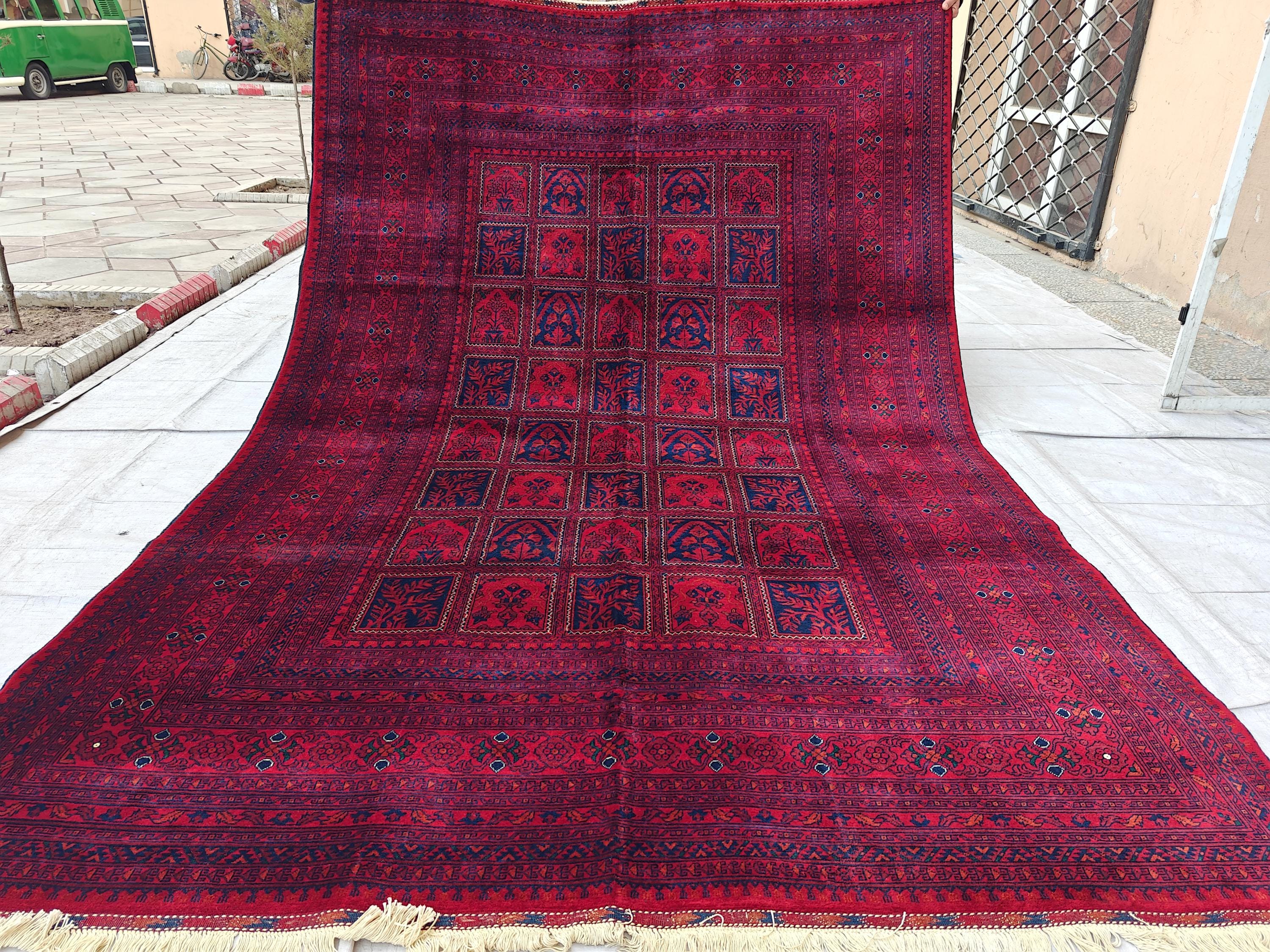 7x10 Antique Beljik Ayni Rug – Handwoven Persian Vintage Design in Wool, Rugs For Living Room, Bedroom Rug, Vintage Home Decor 9.11x6.7 ft