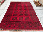 7x10 Vintage Pilpie Rug Handwoven Persian Design in Wool and Natural Dyes, Collectible Rug. Rugs For Farmhouse, Living Room Rug 9.6x6.8 ft