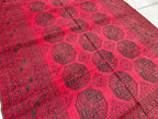 7x10 Vintage Pilpie Rug Handwoven Persian Design in Wool and Natural Dyes, Collectible Rug. Rugs For Farmhouse, Living Room Rug 9.6x6.8 ft