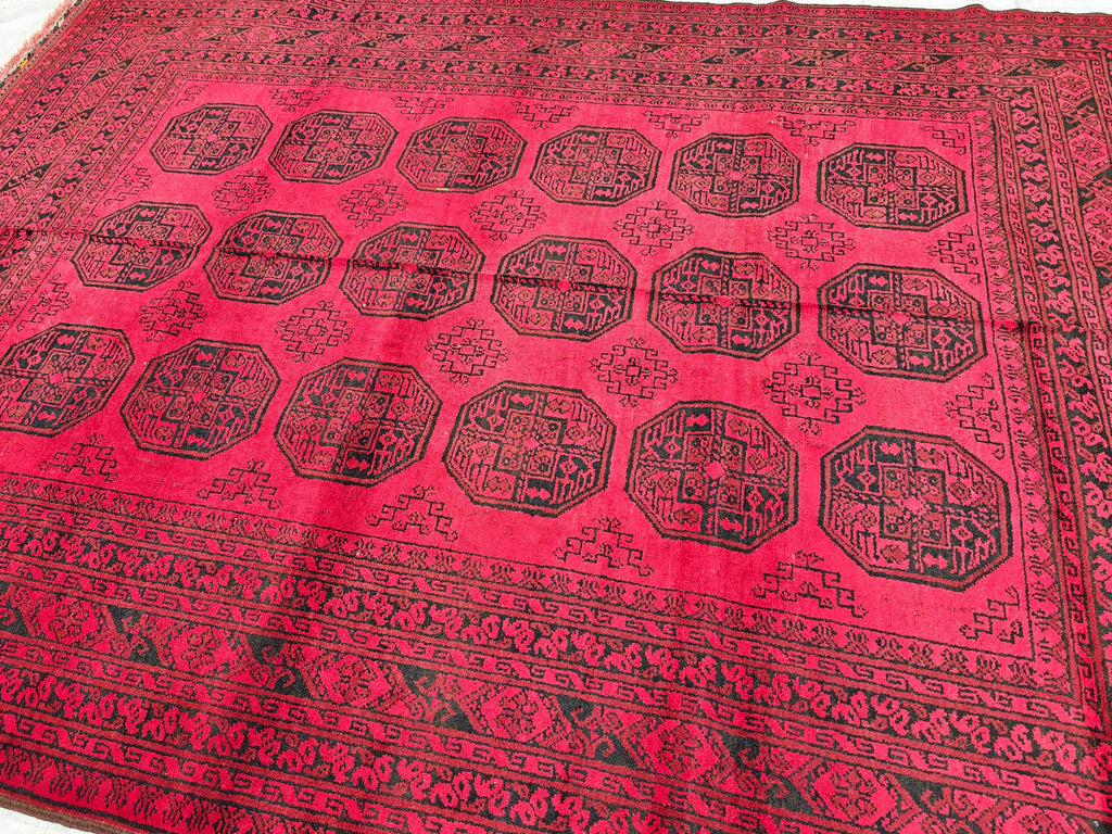 7x10 Vintage Pilpie Rug Handwoven Persian Design in Wool and Natural Dyes, Collectible Rug. Rugs For Farmhouse, Living Room Rug 9.6x6.8 ft