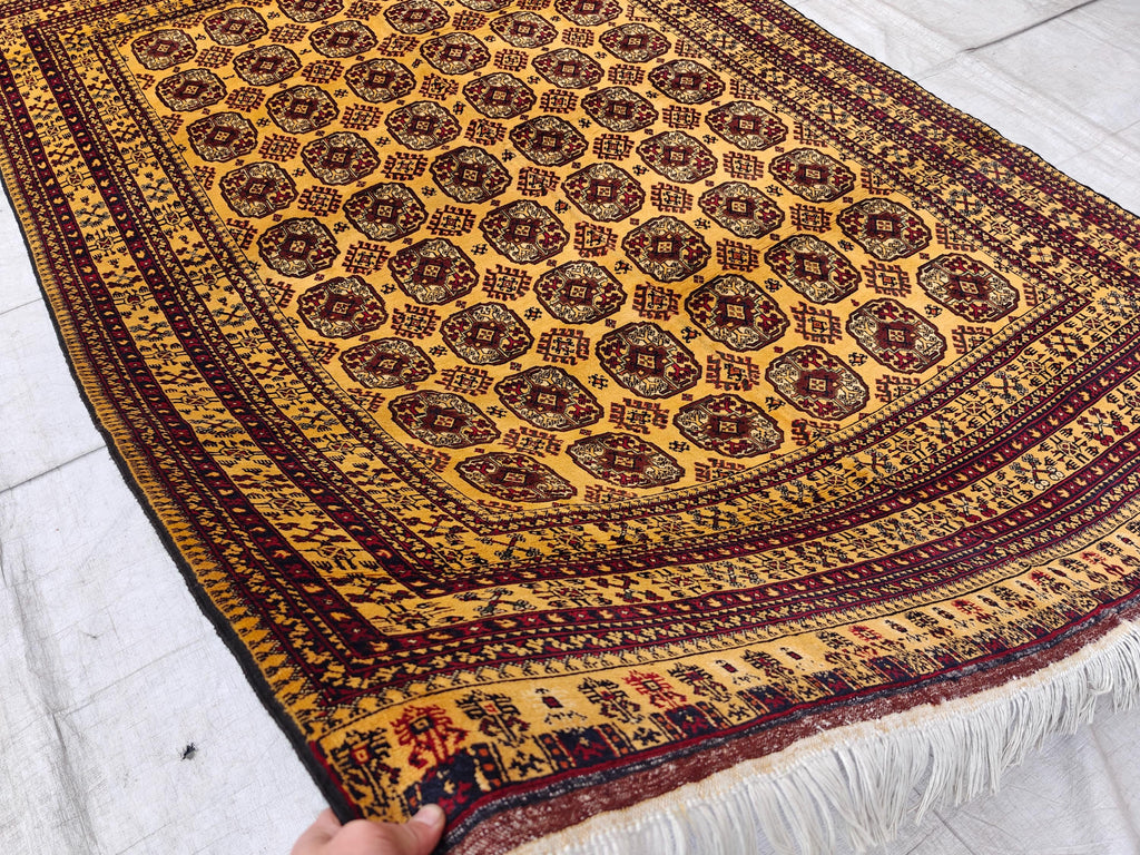 8x10 Large Luxurious Ahal Gul Handwoven Persian Rug – Traditional Oriental Design in Wool, Rugs For Living Room, Bedroom Rugs