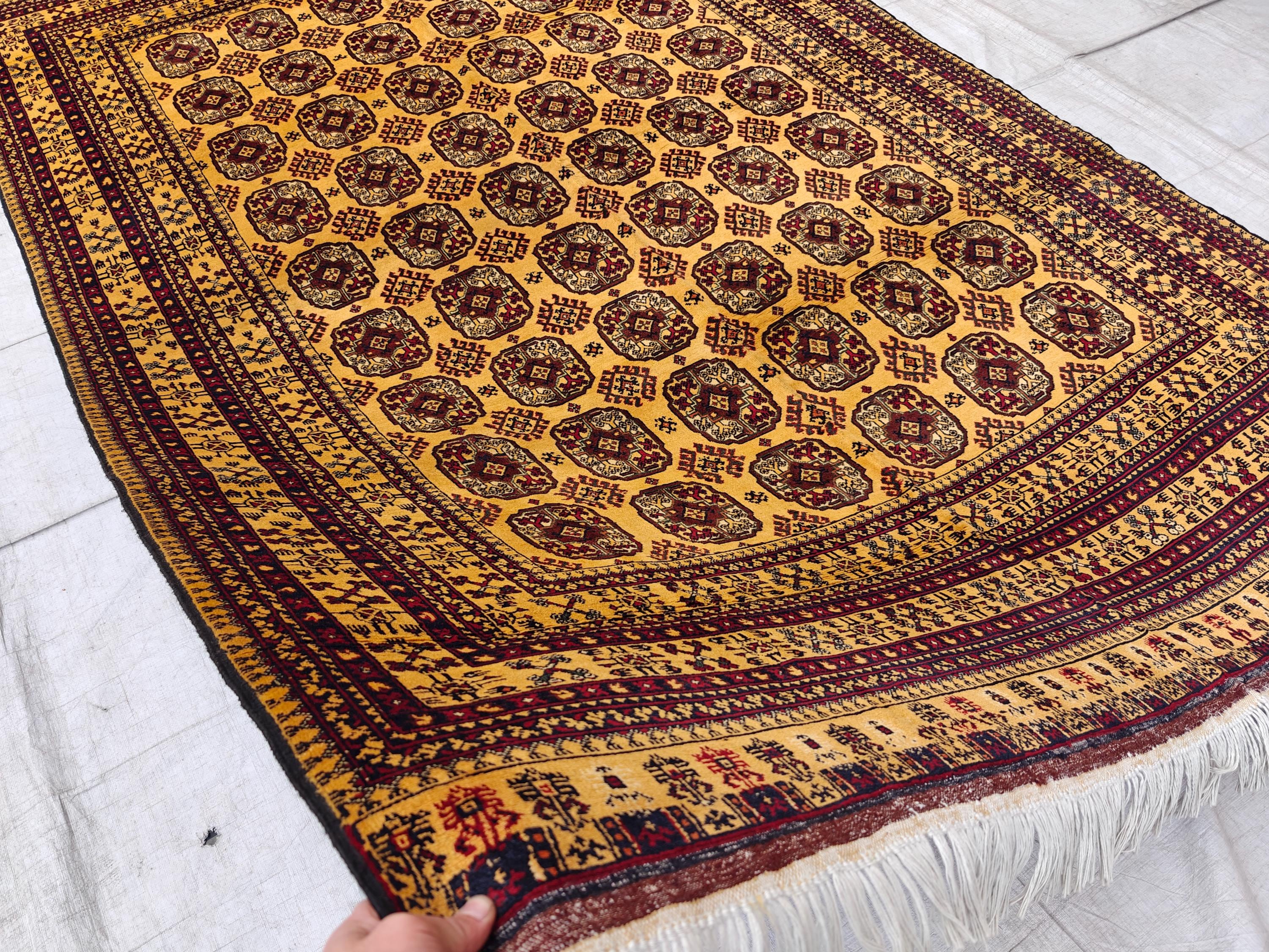 8x10 Large Luxurious Ahal Gul Handwoven Persian Rug – Traditional Oriental Design in Wool, Rugs For Living Room, Bedroom Rugs