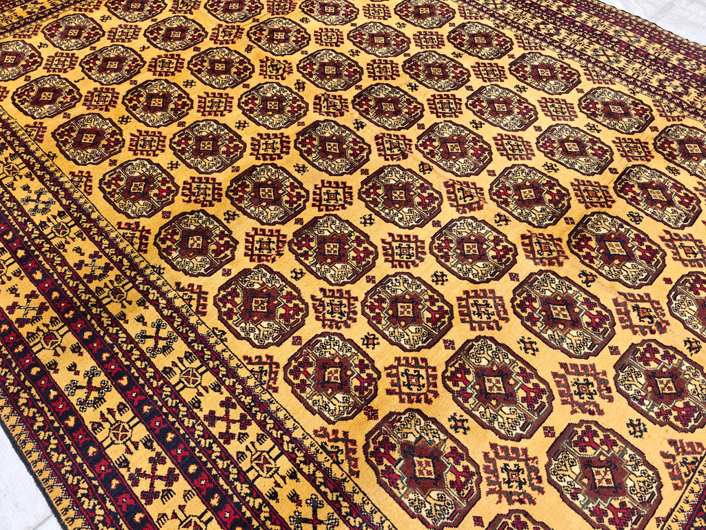 8x10 Large Luxurious Ahal Gul Handwoven Persian Rug – Traditional Oriental Design in Wool, Rugs For Living Room, Bedroom Rugs