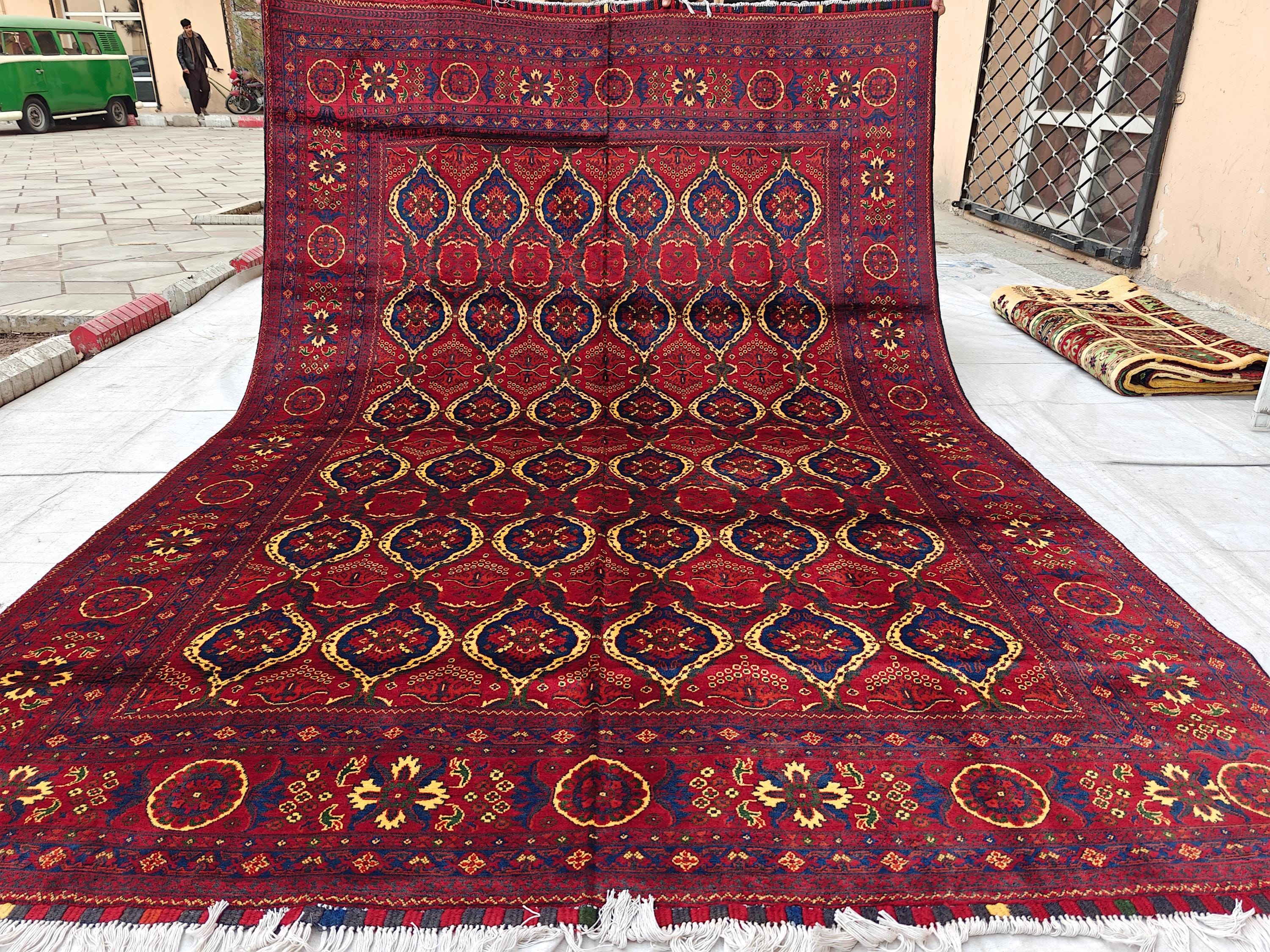 7x10 Kashi Handwoven Persian Rug – Traditional Oriental Design Wool, Rugs For Living Room, Bedroom Rug 9.9x6.7 ft, Medium Size Rug