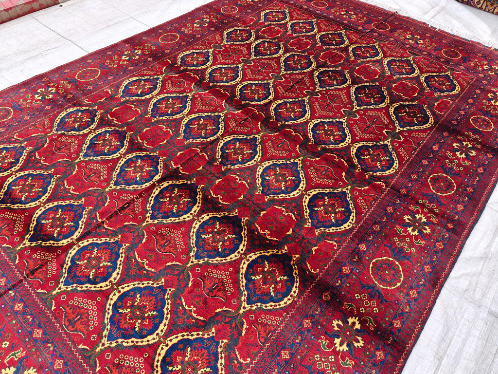 7x10 Kashi Handwoven Persian Rug – Traditional Oriental Design Wool, Rugs For Living Room, Bedroom Rug 9.9x6.7 ft, Medium Size Rug