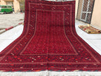 7x10 Vintage Bashiri Handmade Afghan Rug, Collectible Rug, Rugs For Living Room, Bedroom Rug, Farmhouse Rug 9.11x6.5, Medium Rug