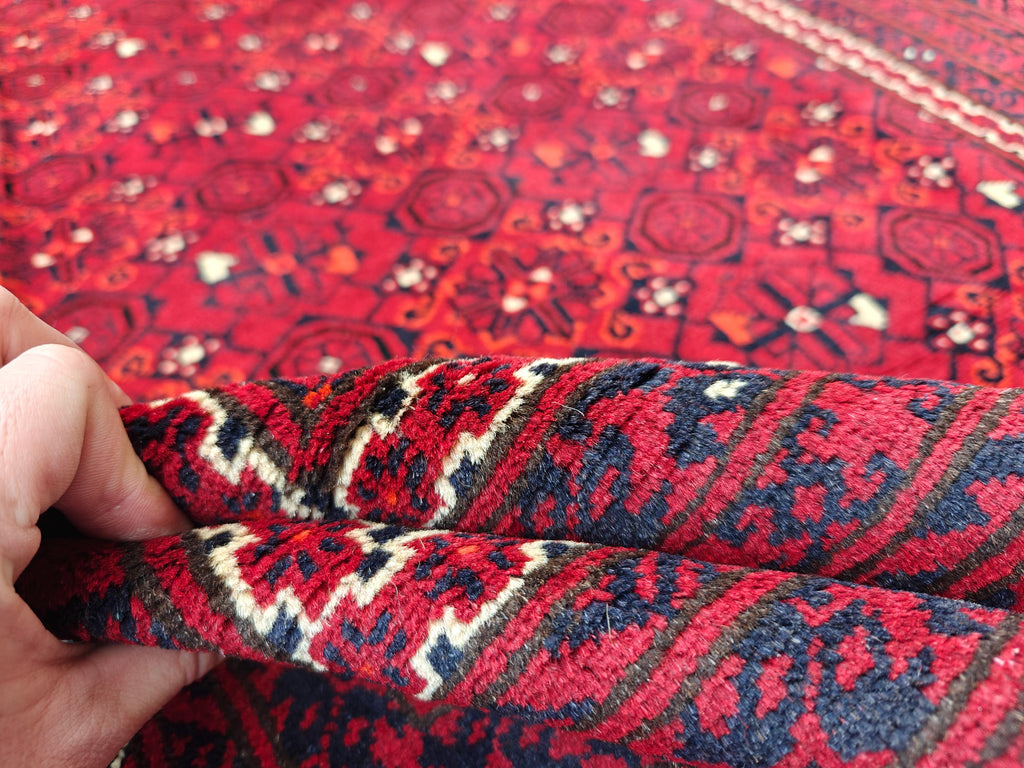7x10 Vintage Bashiri Handmade Afghan Rug, Collectible Rug, Rugs For Living Room, Bedroom Rug, Farmhouse Rug 9.11x6.5, Medium Rug