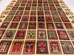 7x10 Stunning Ayni Afghan Handmade Rug, Home Decor, Rugs For Living Room, Bedroom Rug, Dining Room Rug, Large Area Rug 10.3x6.8, Large Rug