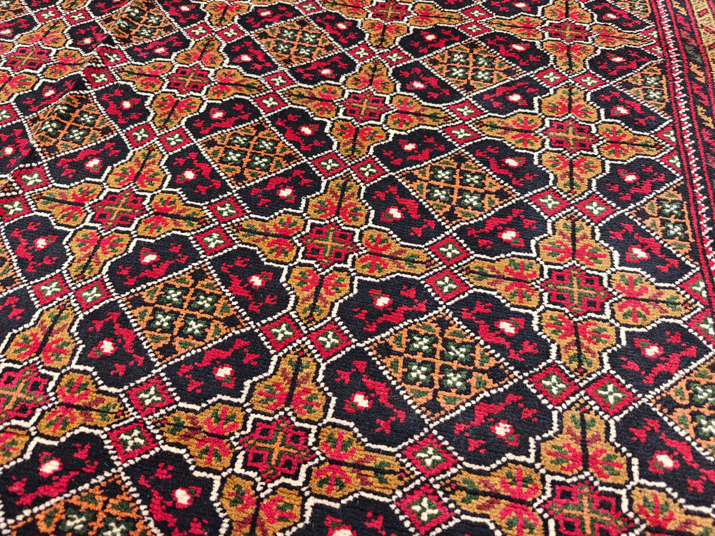 7x10 Handwoven Yousafi Afghan Rug, Boho Home Decor, Rug For Living Room, Bedroom Rug, Dining Room Rug, Rustic Decor Rug 9.11x6.8, Large Rug