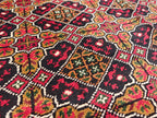 7x10 Handwoven Yousafi Afghan Rug, Boho Home Decor, Rug For Living Room, Bedroom Rug, Dining Room Rug, Rustic Decor Rug 9.11x6.8, Large Rug
