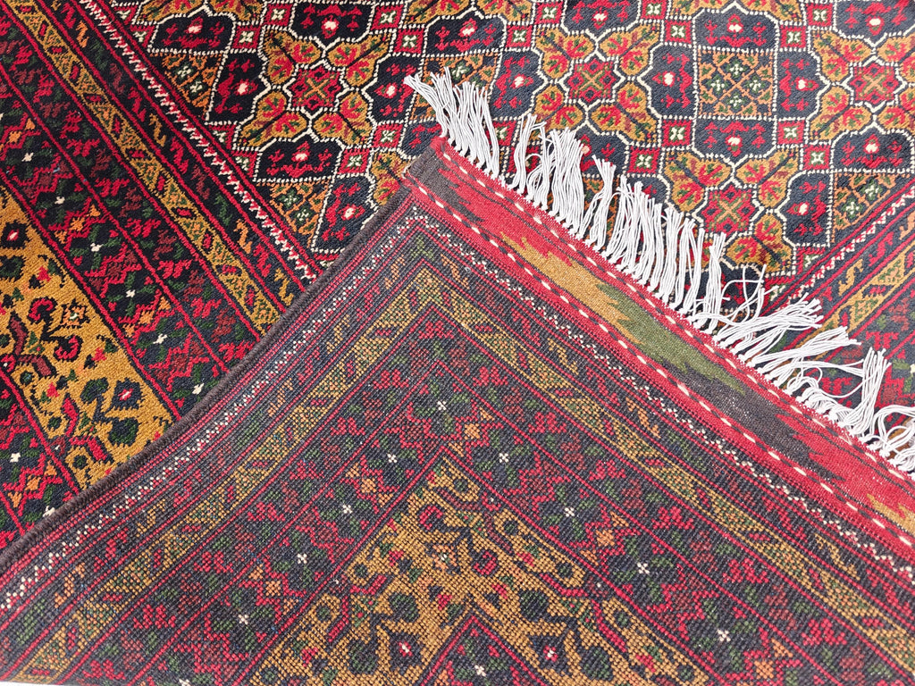 7x10 Handwoven Yousafi Afghan Rug, Boho Home Decor, Rug For Living Room, Bedroom Rug, Dining Room Rug, Rustic Decor Rug 9.11x6.8, Large Rug