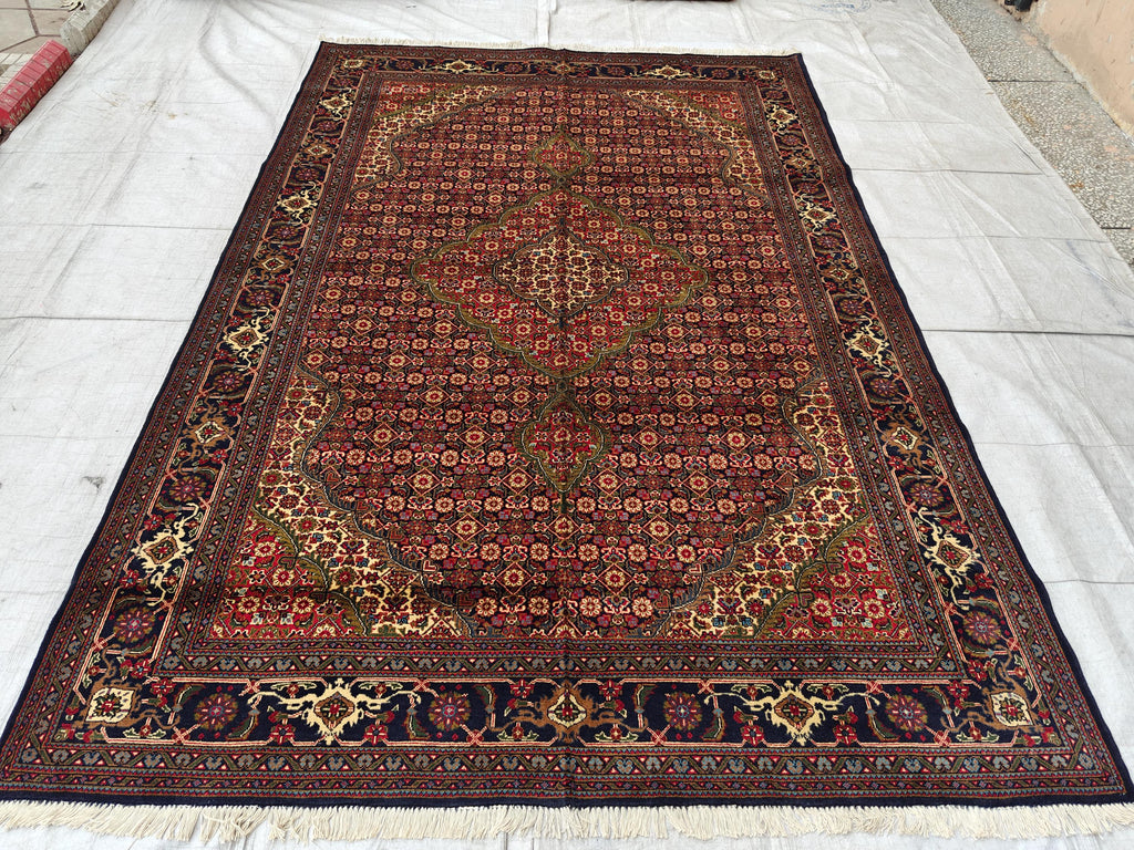 7x10 Persian Handwoven Rug, Rug For Living Room, Bedroom Rug, Office Rug, Dining Room Rug, Vintage Style Area Rug 9.9x6.8 Ft, Medium Rug