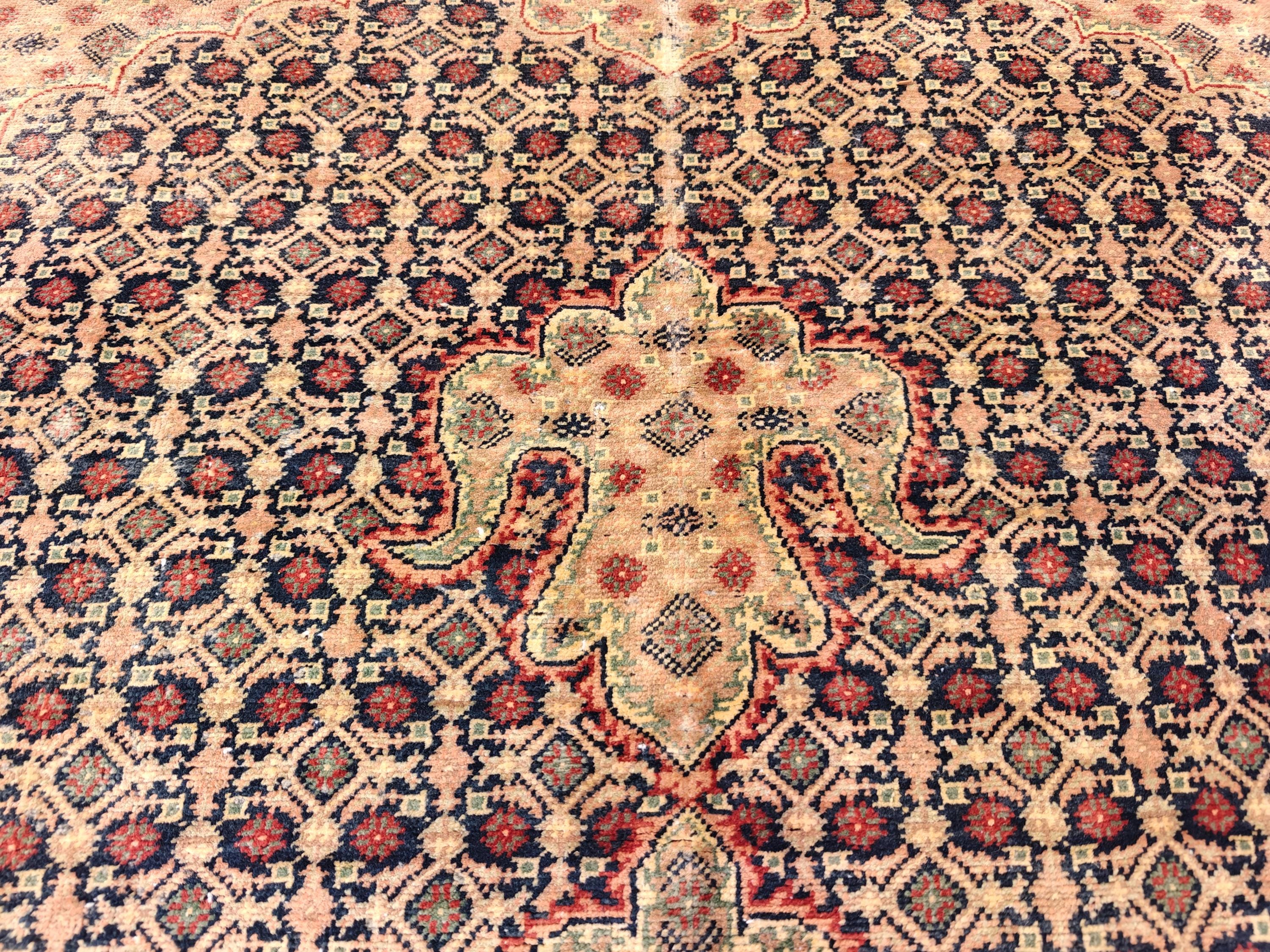 7x10 Collectible Vintage Tabriz Persian Style Rug, Boho Home Decor, Rug For Living Room, Bedroom Rug, Dining Room Rug 9.10x6.10, Medium Rug