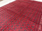 7x10 Beautiful Red Mawrai Gul Afghan Rug, Rugs For Living Room, Vintage Home Style, Bedroom Rugs, Dining Room Rugs -One of a Kind Medium Rug