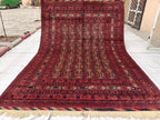7x10 Stunning Beljik Ala Bakhmal Afghan Handmade Rug, Rug For Living Room, Bedroom Rug, Office and Dining Room Rug, Medium Rug