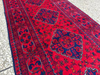 3x10 Beautiful Bukhara Afghan Handmade Runner Rug, Vintage Style Rug, Hallway Runner, Entryway Rug, Long Narrow Rug, Door Rug 9.8x2.6 Ft
