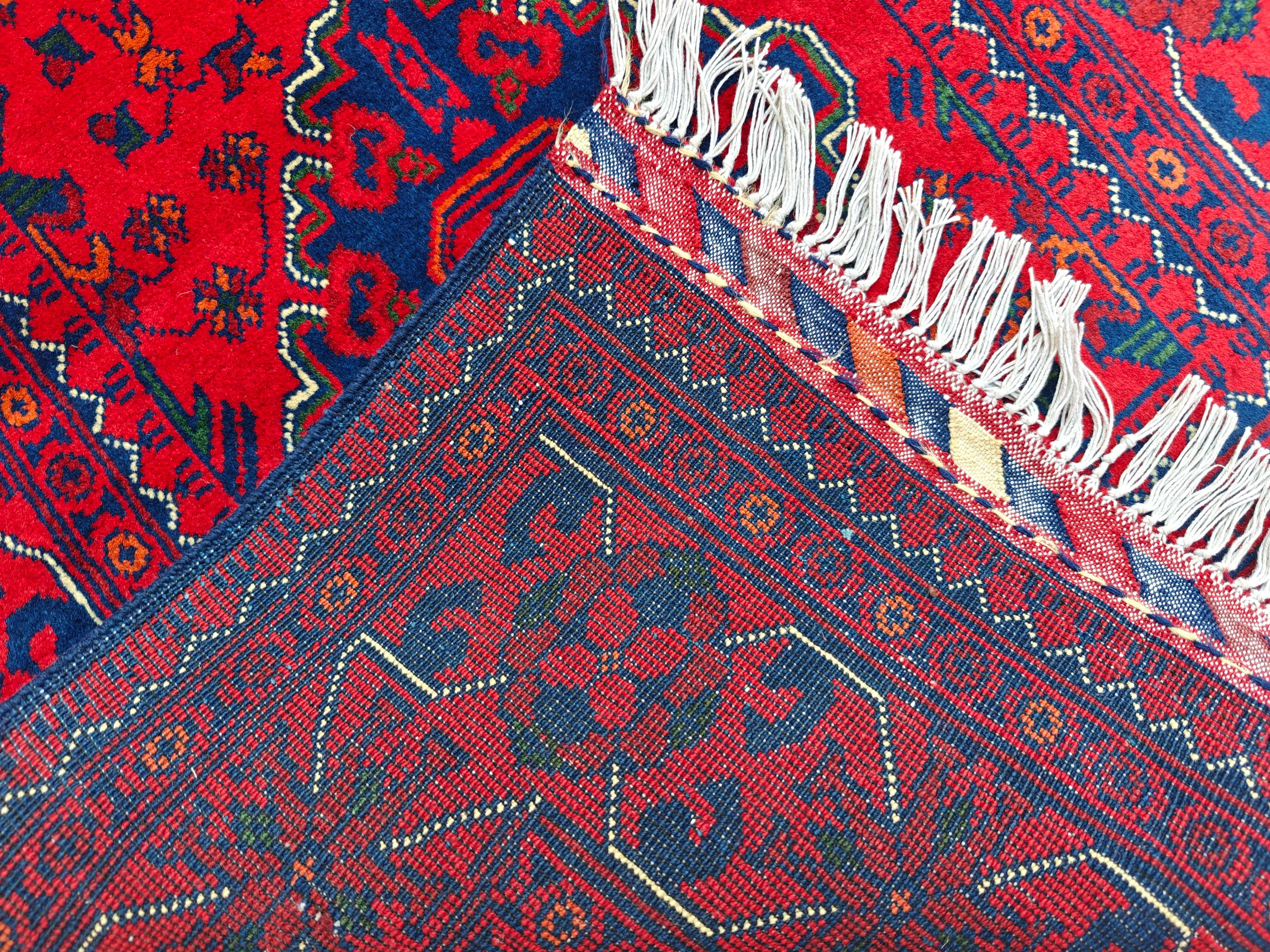3x10 Beautiful Bukhara Afghan Handmade Runner Rug, Vintage Style Rug, Hallway Runner, Entryway Rug, Long Narrow Rug, Door Rug 9.8x2.6 Ft