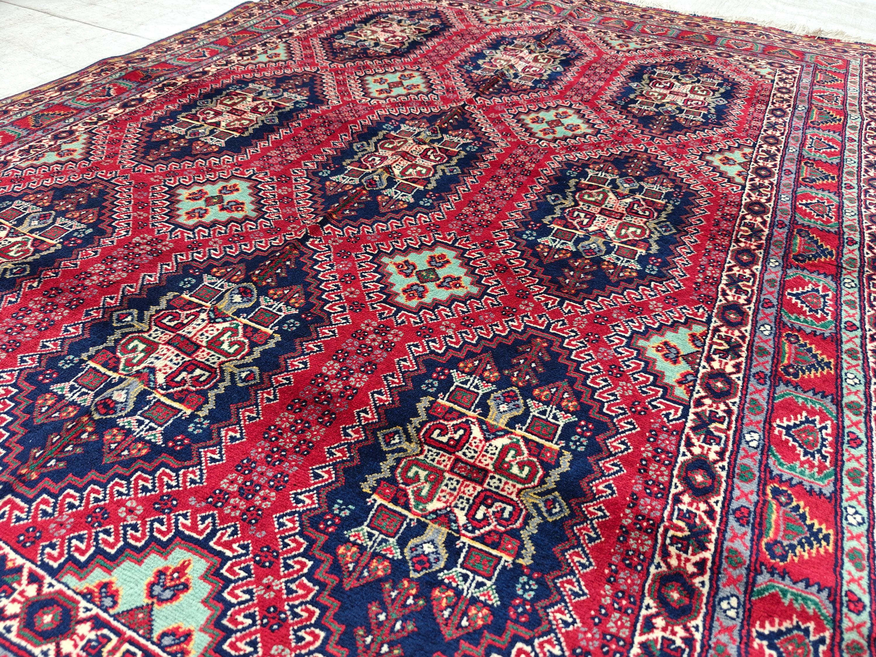 5x7 Handmade Afghan Samar Kanti Rug, Rugs For Living Room, Bedroom Rug, Vintage Style Home Decor 6.9x4.9ft, Medium Size Rug