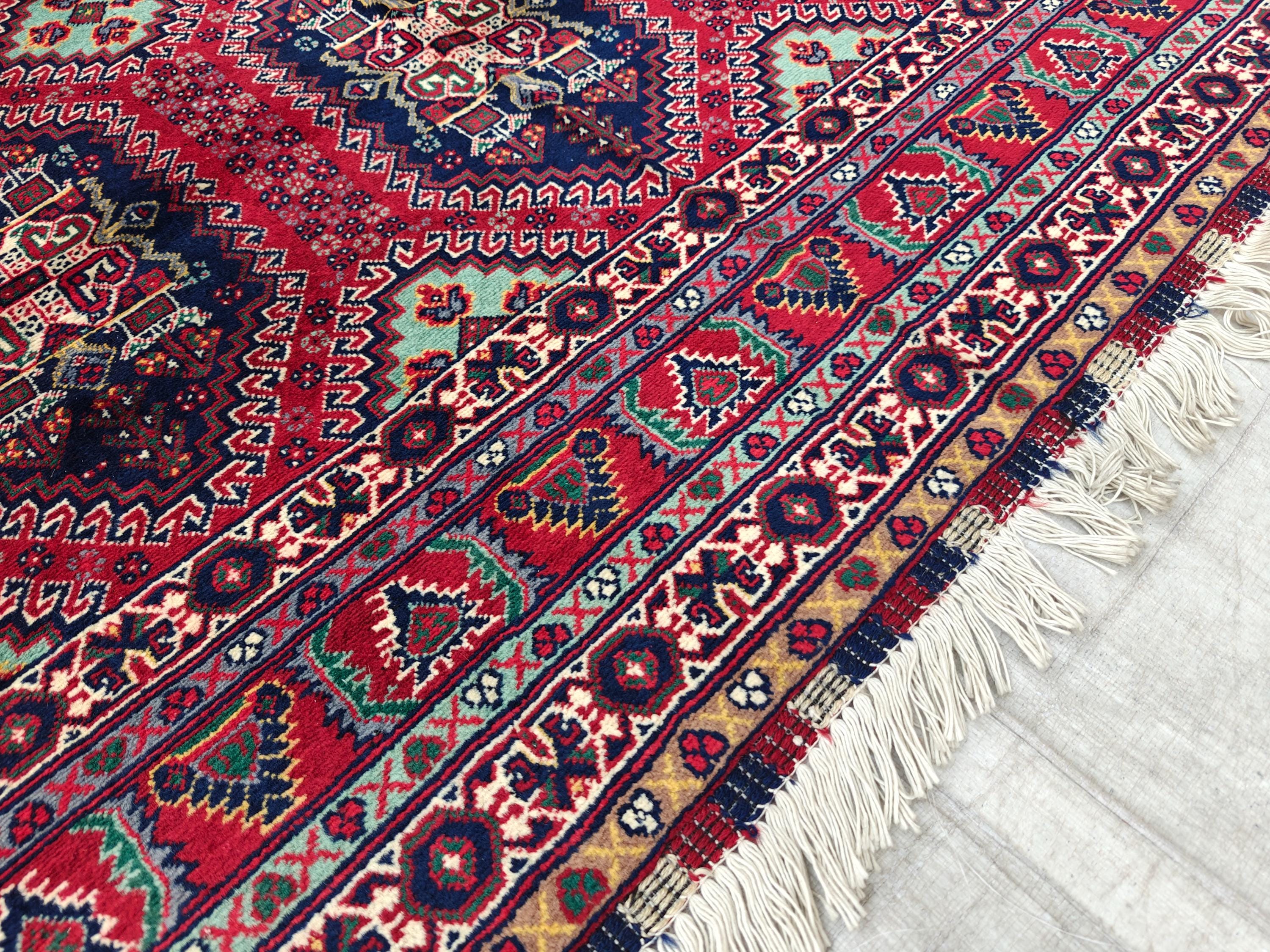 5x7 Handmade Afghan Samar Kanti Rug, Rugs For Living Room, Bedroom Rug, Vintage Style Home Decor 6.9x4.9ft, Medium Size Rug