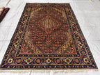 5x8 Persian Tabriz Handmade Rug, Vintage Home Decor, Rug For Living Room, Bedroom Rugs, Office Rug, One of a Kind Rug, Medium Size Rug