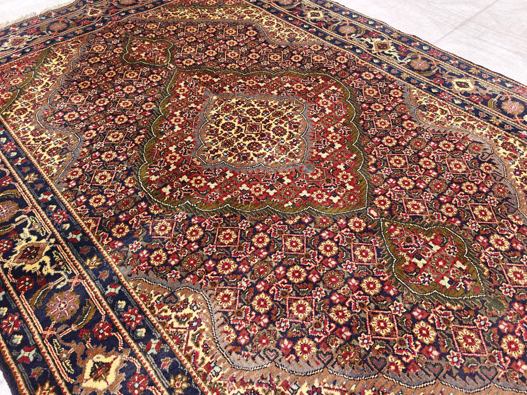 5x8 Persian Tabriz Handmade Rug, Vintage Home Decor, Rug For Living Room, Bedroom Rugs, Office Rug, One of a Kind Rug, Medium Size Rug