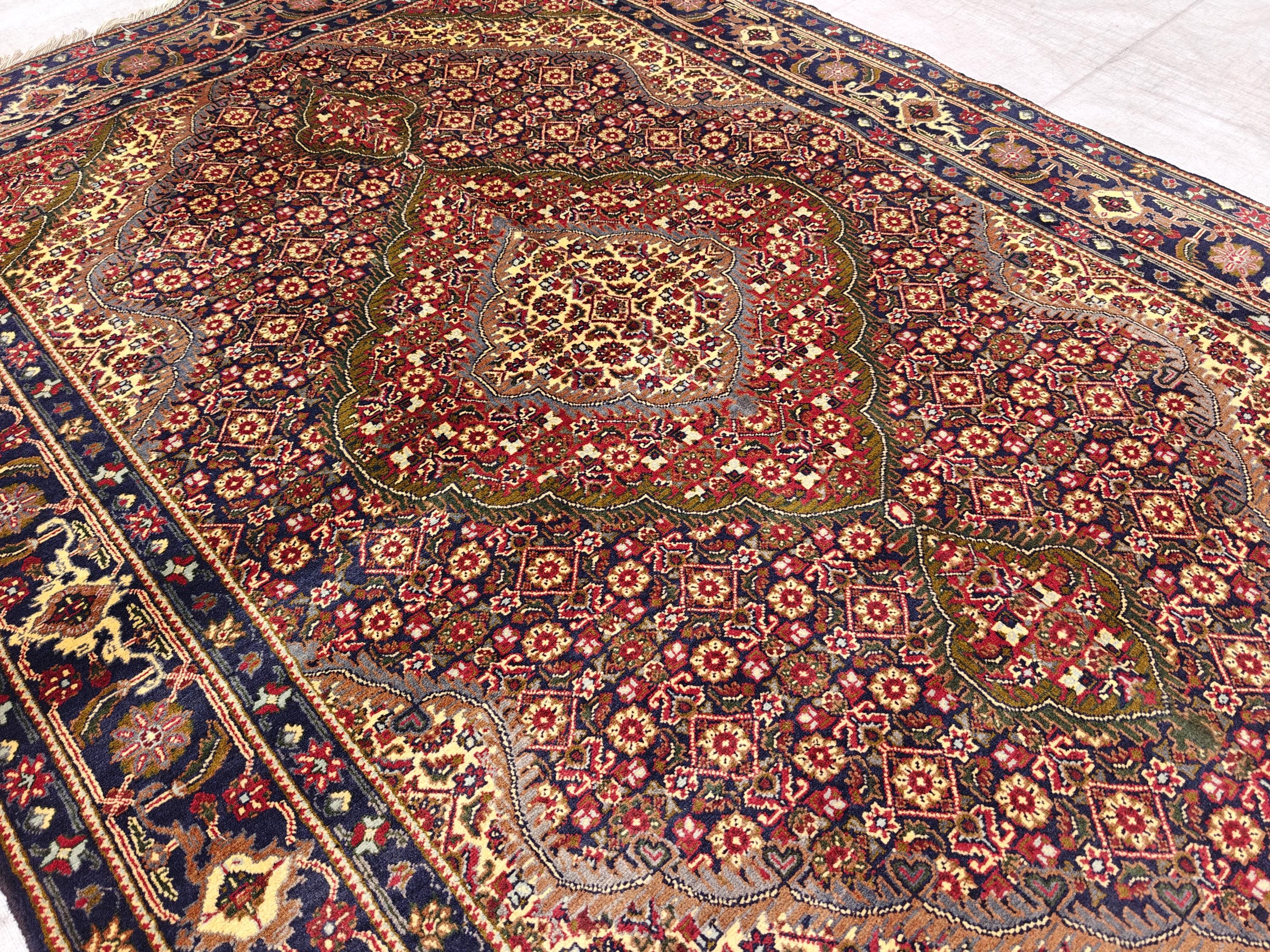 5x8 Persian Tabriz Handmade Rug, Vintage Home Decor, Rug For Living Room, Bedroom Rugs, Office Rug, One of a Kind Rug, Medium Size Rug