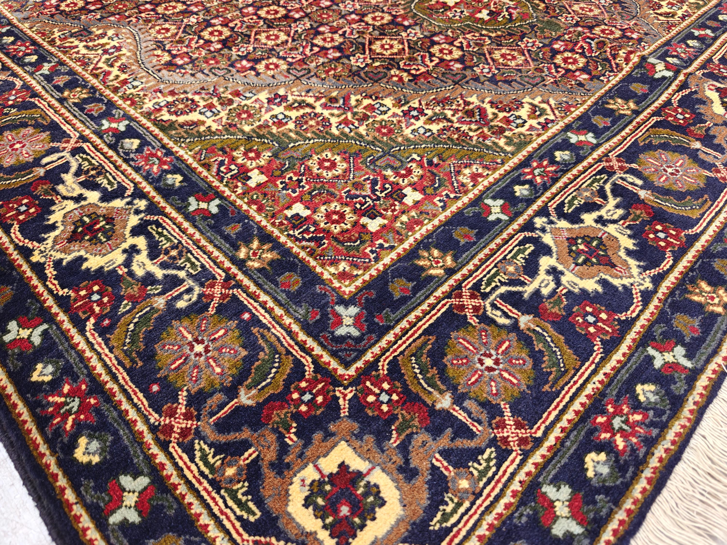 5x8 Persian Tabriz Handmade Rug, Vintage Home Decor, Rug For Living Room, Bedroom Rugs, Office Rug, One of a Kind Rug, Medium Size Rug