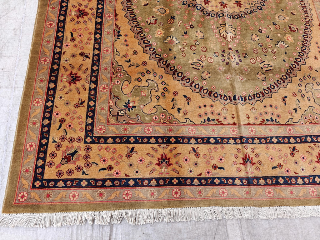 5x7 Antique Beljik Tabriz Handmade Rug, Rugs For Living Room, Bedroom Rug, Office Rug, Vintage Style Home Decor 6.9x5.1 Ft, Medium Size Rug