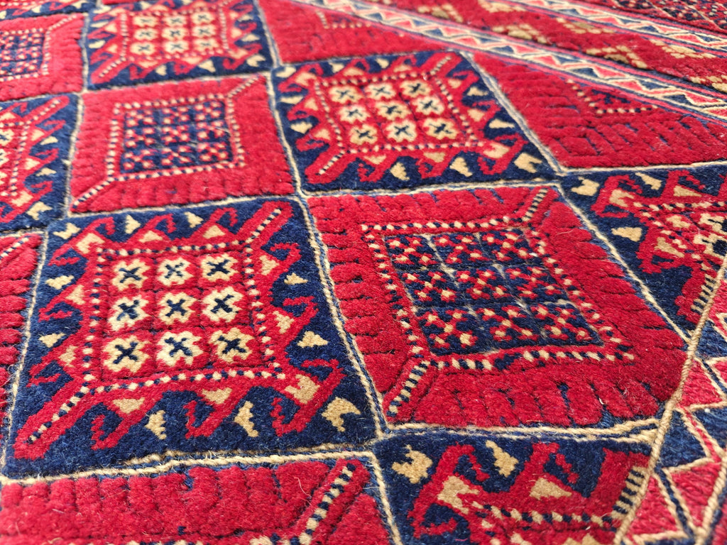 5.1x5.11 Collectible Rug Vintage Mashwari Afghan Handmade Rug, Rugs For Living Room, Bedroom Rug, Vintage Style Rug, Medium Size Rug