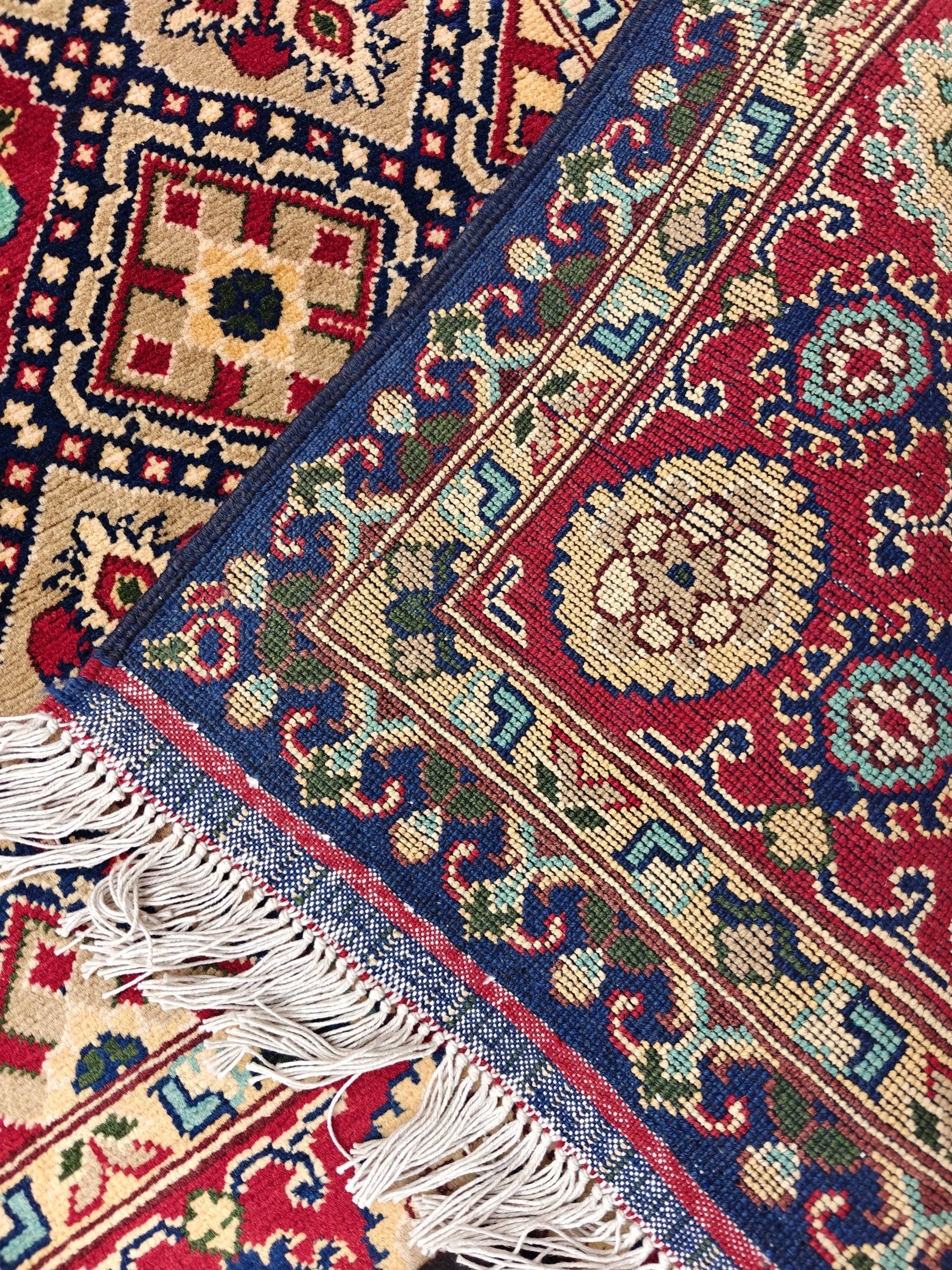 5x7 Colorful Yousafi Afghan Handwoven Rug, Vintage Style Home Decor, Rugs For Living Room, Bedroom Rug 6.10 x 4.11 ft, Medium Size Rug