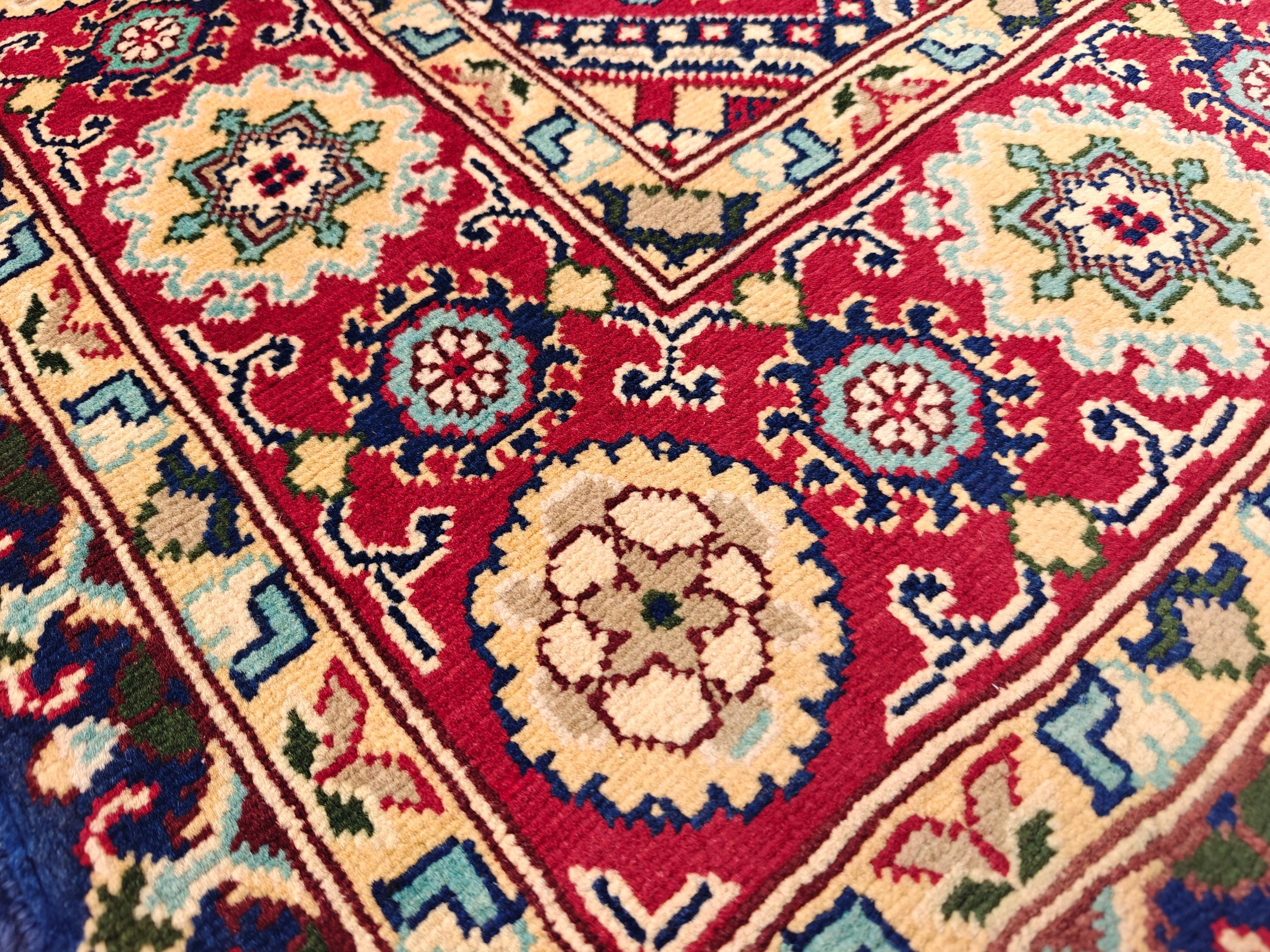 5x7 Colorful Yousafi Afghan Handwoven Rug, Vintage Style Home Decor, Rugs For Living Room, Bedroom Rug 6.10 x 4.11 ft, Medium Size Rug