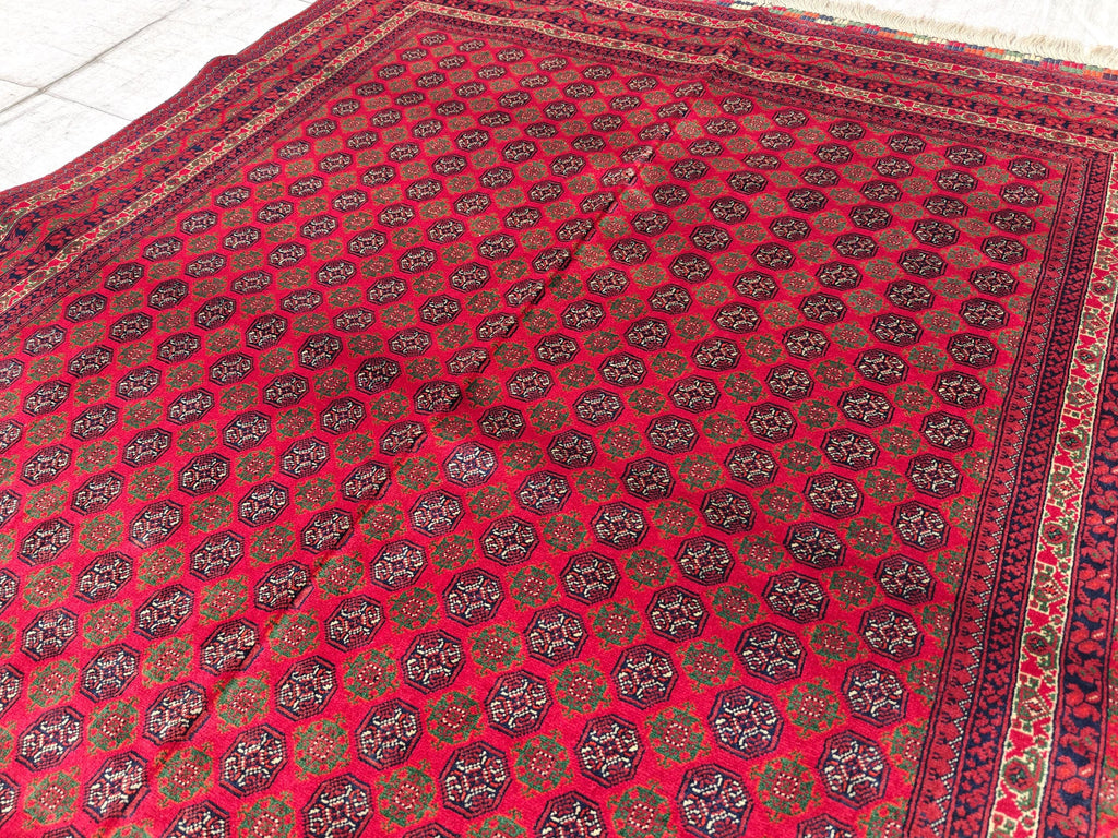 5x7 Beljik Mawrai Gul Afghan Handwoven Rug, Rugs For Living Room, Bedroom Rug, Office Rug, Collectible Rug 6.5x4.10 Medium Size Rug